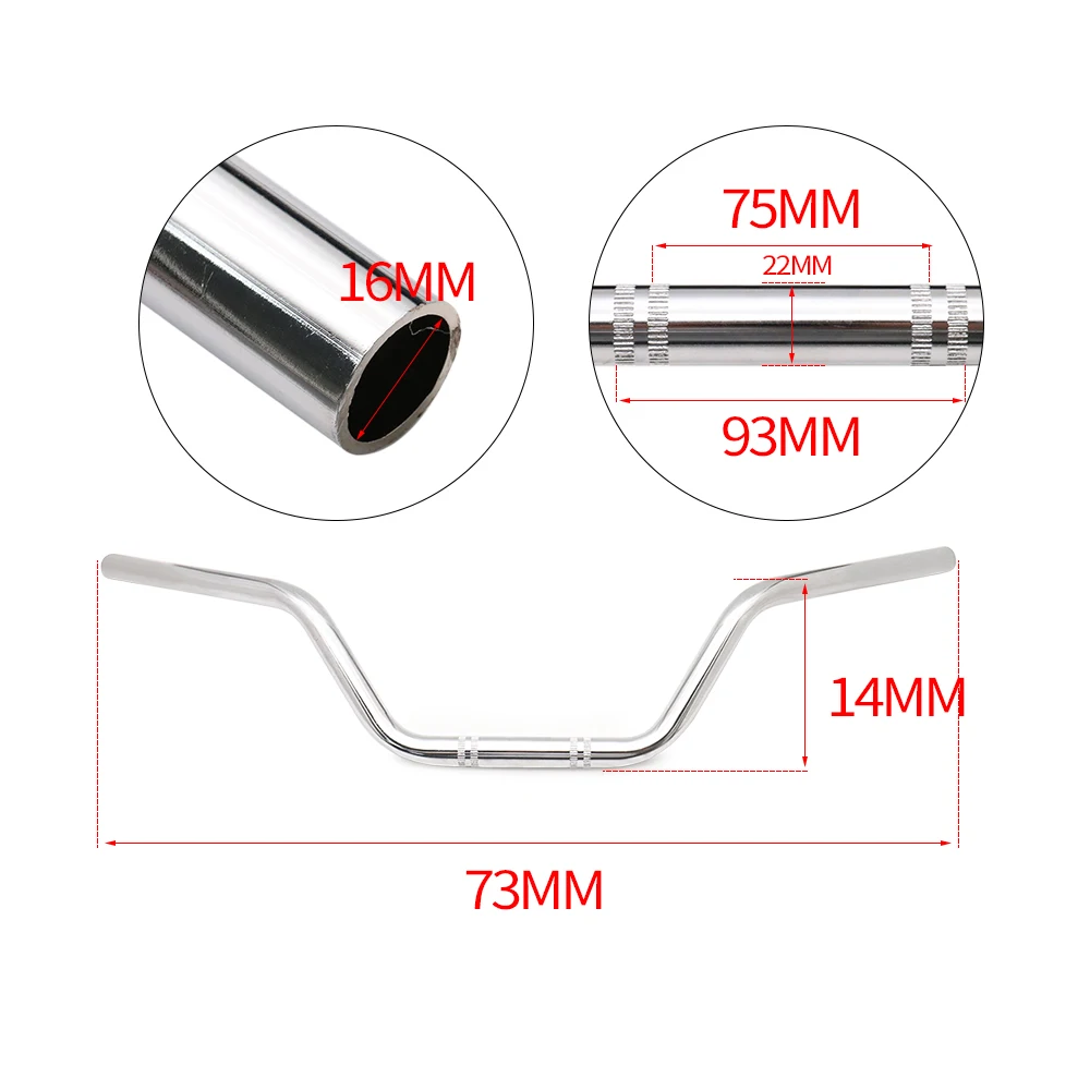 
22mm Motorcycle Handlebars High-Rise Tracker Handle Bars For Harley Honda Yamaha Sportster Cafe Racer 