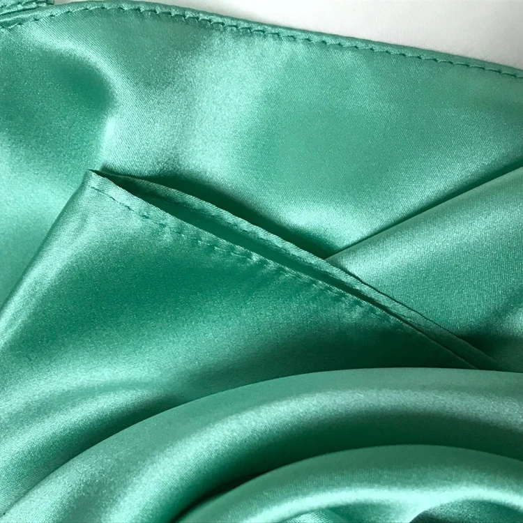 Однотонный Шелковый Атласный головной платок с принтом логотипа