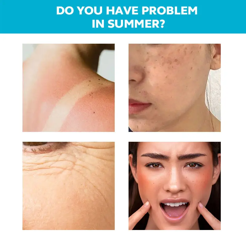 Wholesale SPF50+ Sun Screen Organic Serum Face Anti Oxidant Anti Aging Oil Free Sun Lotion Anti Uv Sunblock Sunscreen