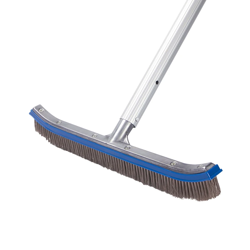 Wholesale Price Pool Wall Corner Brush Curved Brushes Head Stainless Steel Algae Brush For Pool