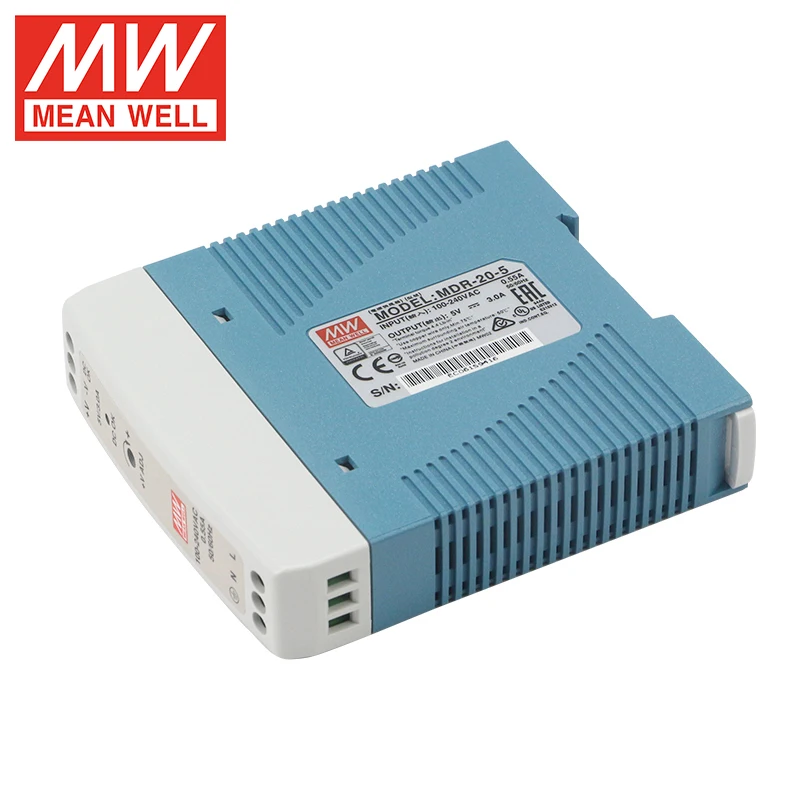Mean Well MDR-20-5 15W Din Rail power supply