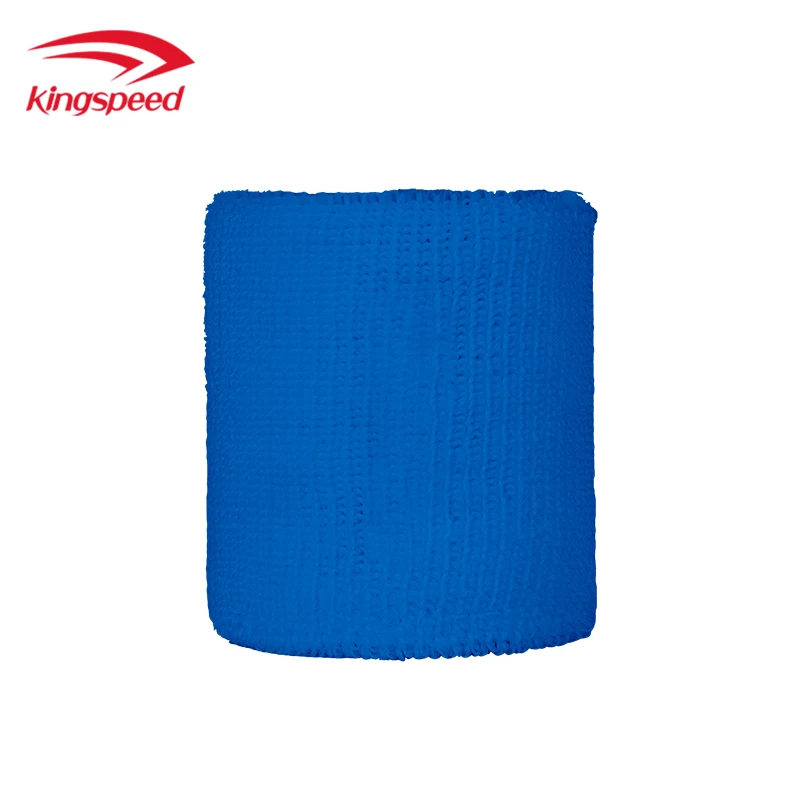 RTS Single Color Wristband Blue Color Sweatbands Breathable Tennis Sports Wrist Sweat Bands Cotton Sweatband