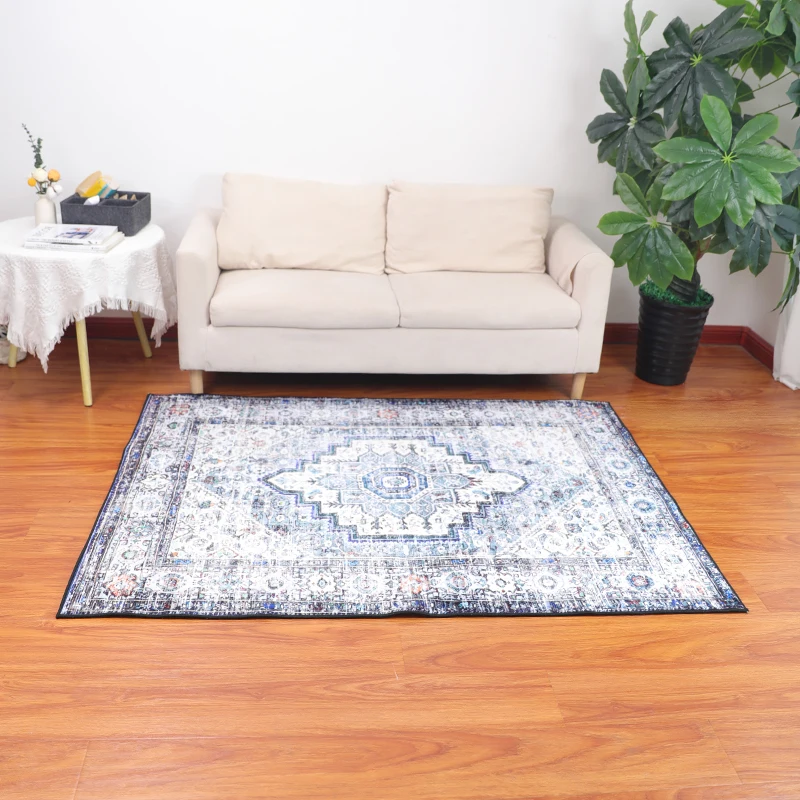 Hot Selling Good Quality Popular Machine Washable Carpets Rugs Luxury Printed Living Room Rug