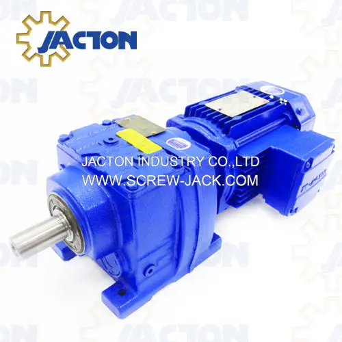 R57 RF57 Rigid Tooth Flank Helical Speed Gearbox Gear Reducer with 220V 380V 400V 415V 440V 480V AC 3-Phase Electric Motor