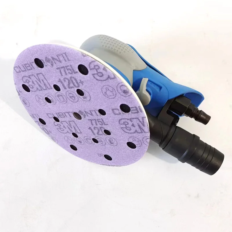 Pneumatic Dry Grinder 6 Inch 17 Hole PANDAS Sandpaper Machine Sander Head Disc Car Polishing Rust Removal 12000 RPM