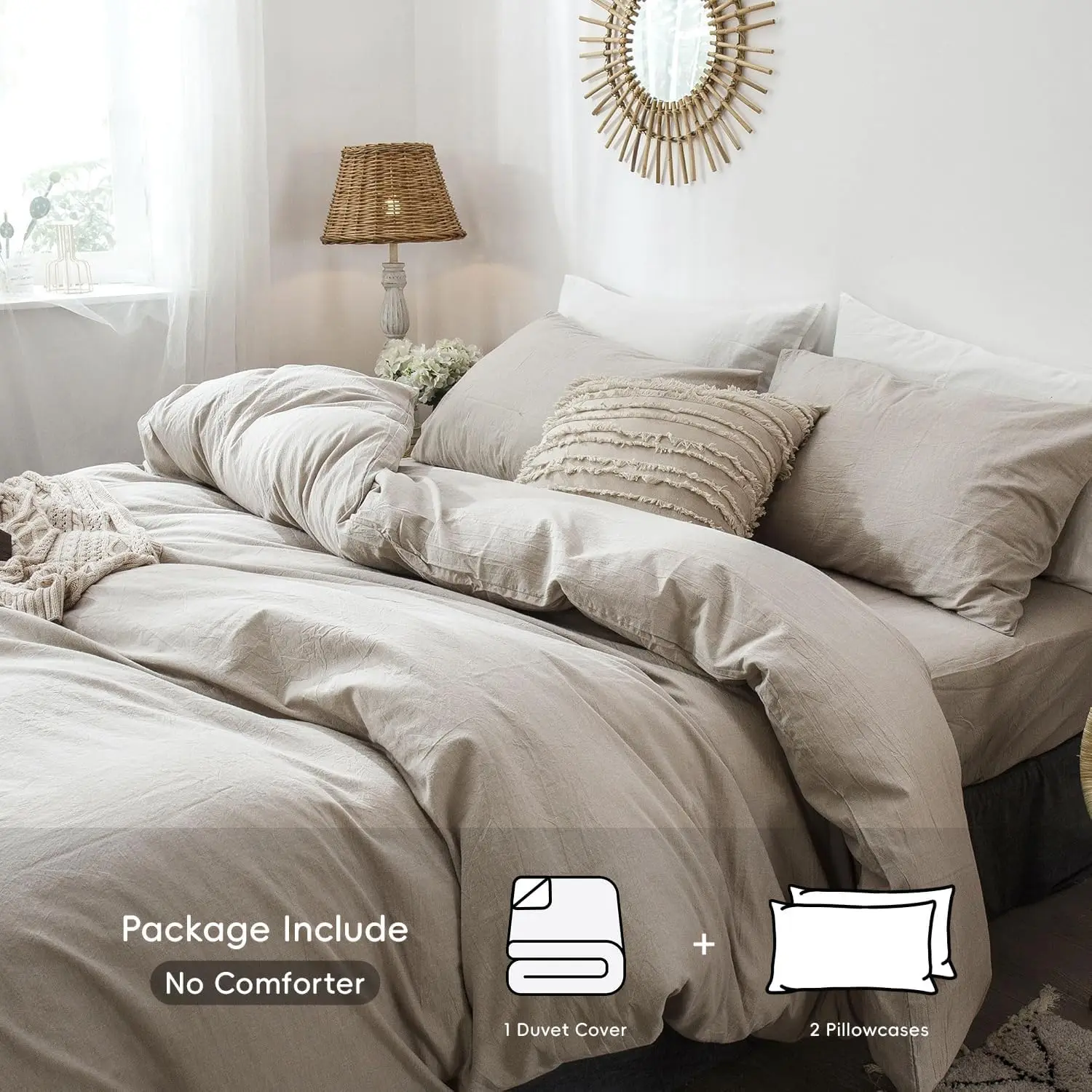 Factory Direct 100% Linen Fabric for Duvet Cover & Pillowcase Sets