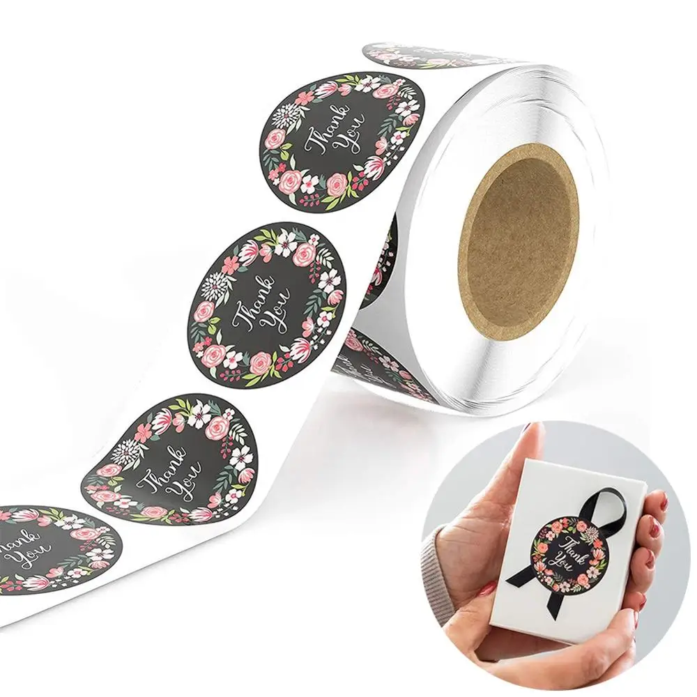 
high quality transparent adhesive labels hand made with love thank you