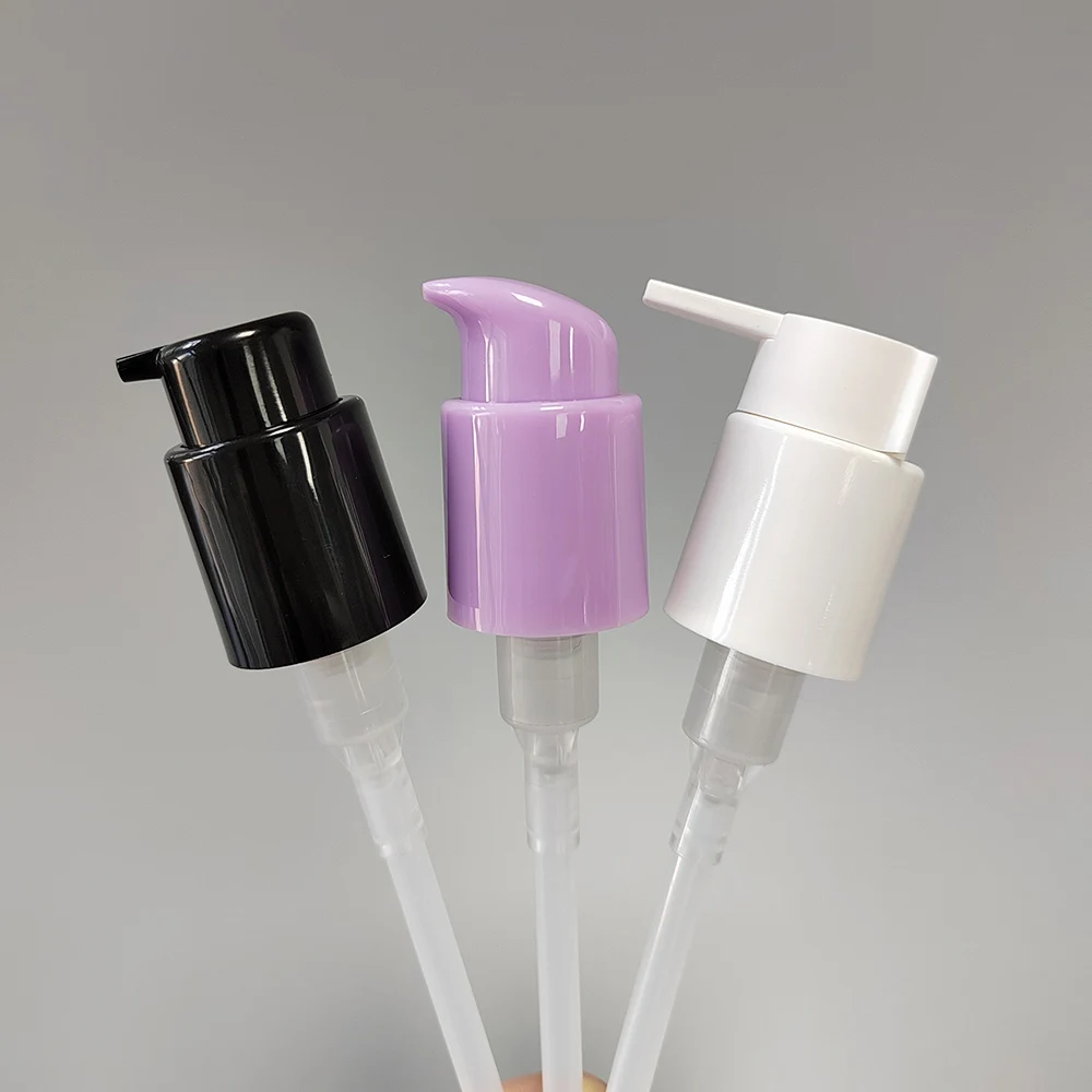 Factory Price 24/410 Short Nozzle Aluminum Plastic Cream Sprayer Cap For 120ml Plastic Bottle With Cream Pump