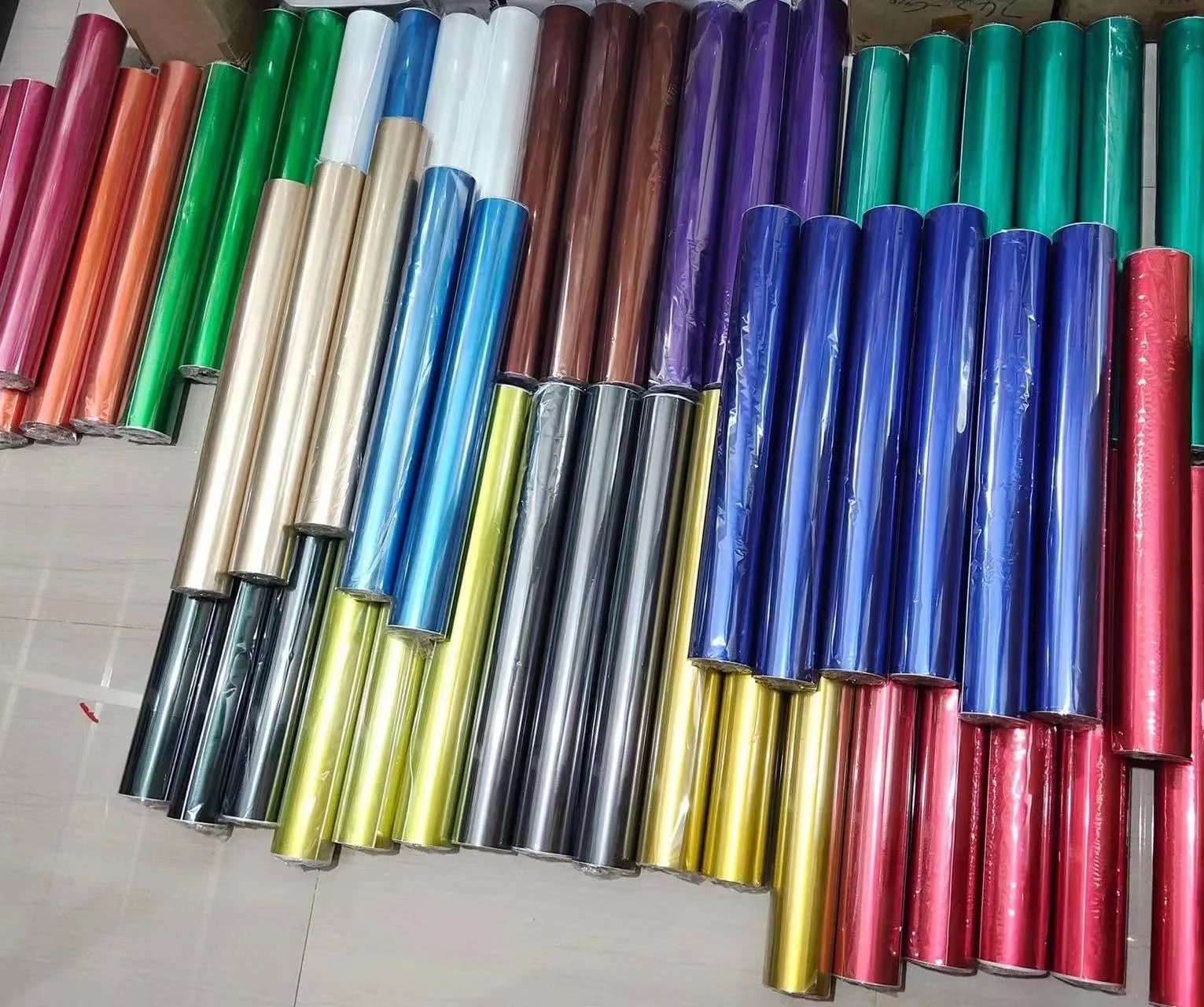 Matte Vinyl Car Wrap Vinyl Metallic Matte Chrome Film Vinyl Roll Auto Vehicle Body Wrapping Stickers Car Film