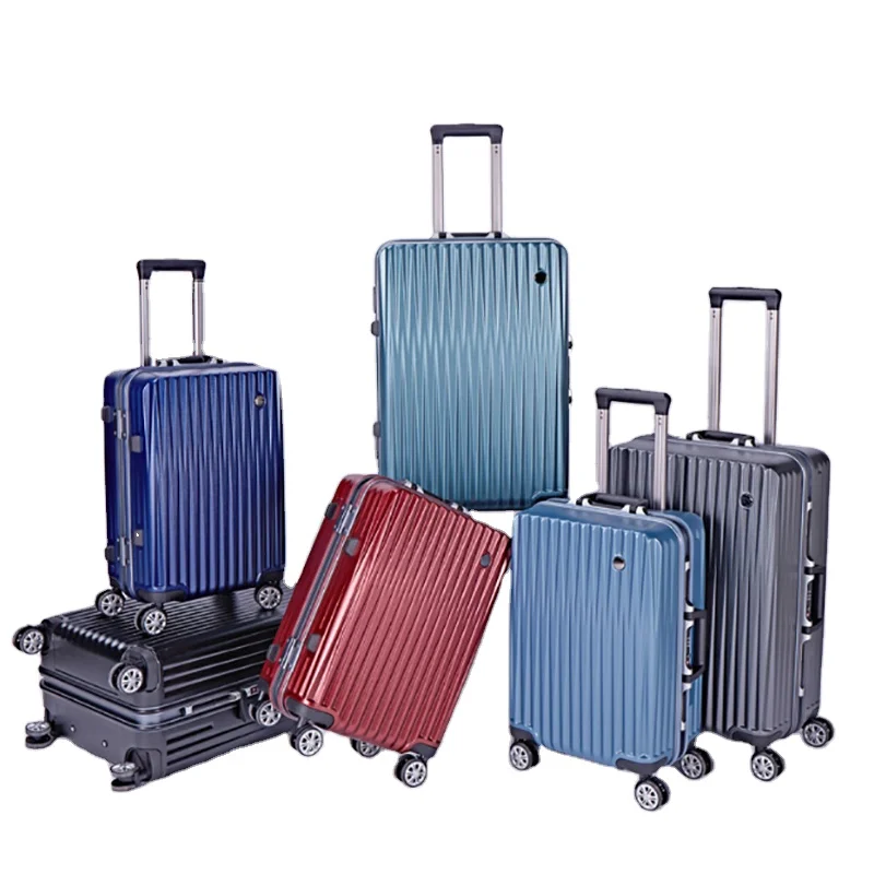 Aluminum alloy rod  deep frame combination lock simple aluminum suitcase bag travel