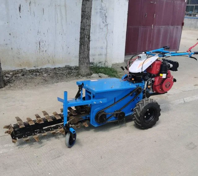 Самоходная цепная траншейная машина Небольшая Ручная
