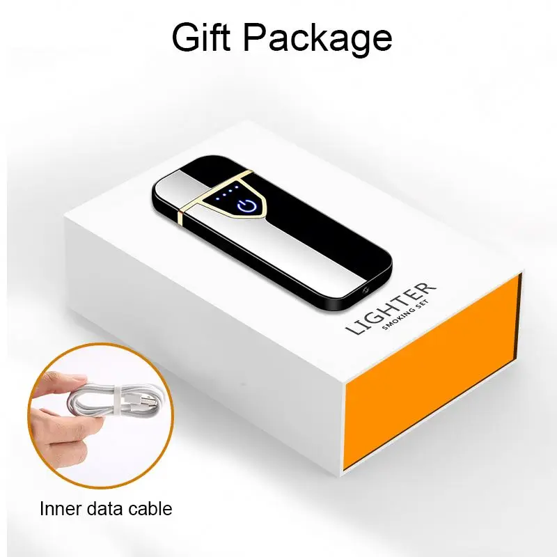 
Wholesale Promotion Touch Induction Lighter USB Rechargeable Electronic Cigarette Lighters 