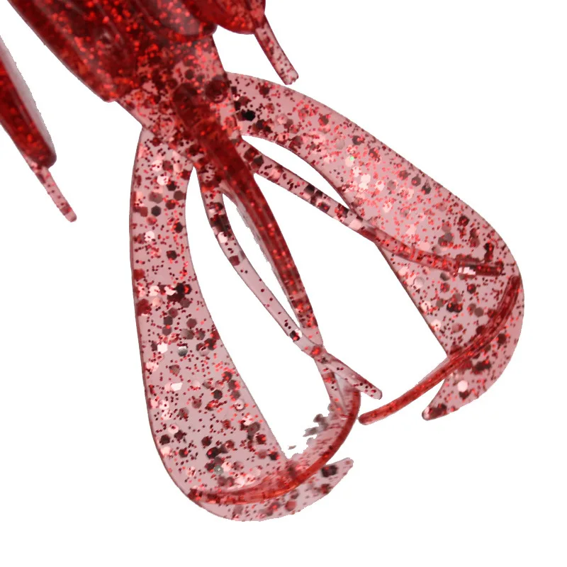 bicolor Soft shrimp with many whiskers lure soft bait Soft prawn Dummy bait 10cm 10g wholesales