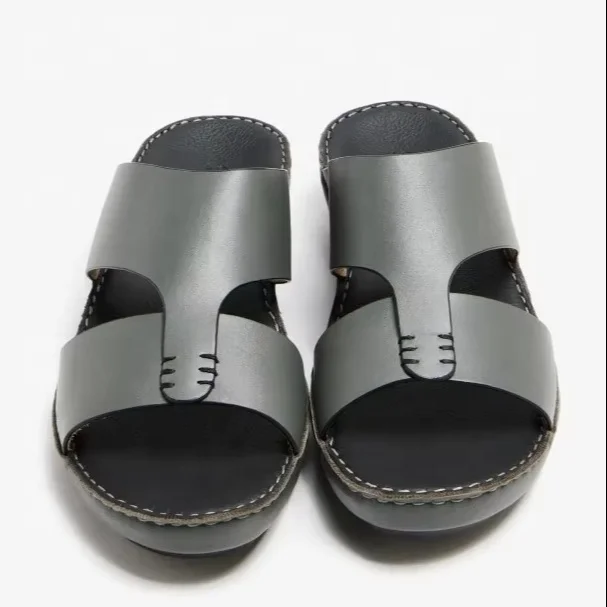 BUSY GIRL D06 men arabic sandals handmade top quality genuine leather burgundy exotic real leather men sandal casual daily shoes