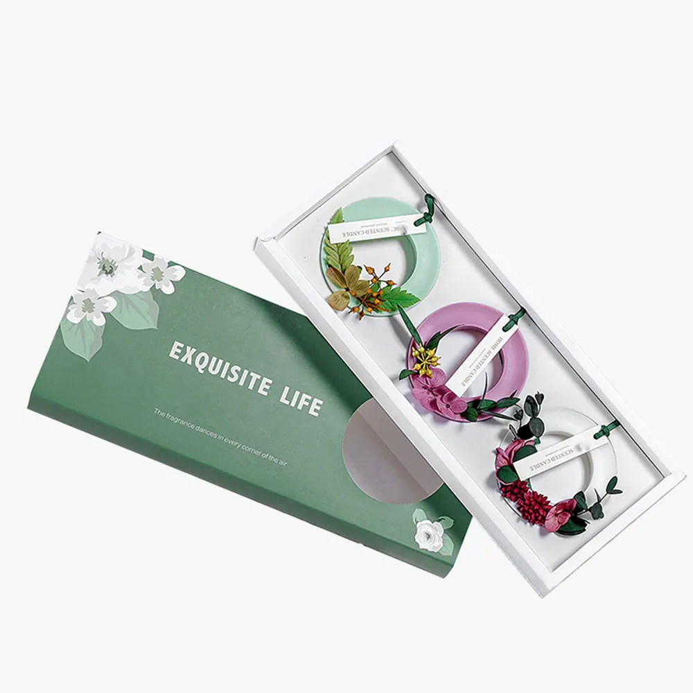 Manufacturer OEM scented candle tablets bedroom wardrobe pendant solid fragrance tablets companion gift box Christmas