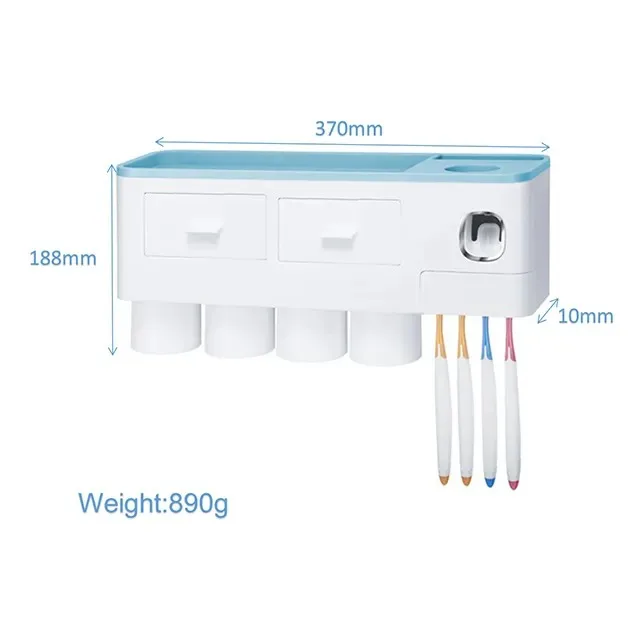 Professional Manufacturer Toothbrush Holder Rack Toothpaste Dispenser Toothbrush Holder