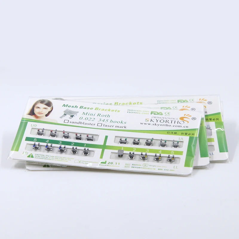 Ортодонтический кронштейн roth mesh base bracket dental products