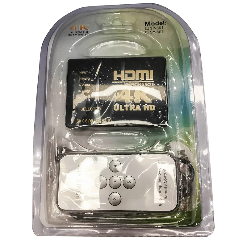 HDMI-переключатель 4K 60 Гц переключатель HDMI 5 портов автоматический 1 Salida Soporta для PS4 Xbox
