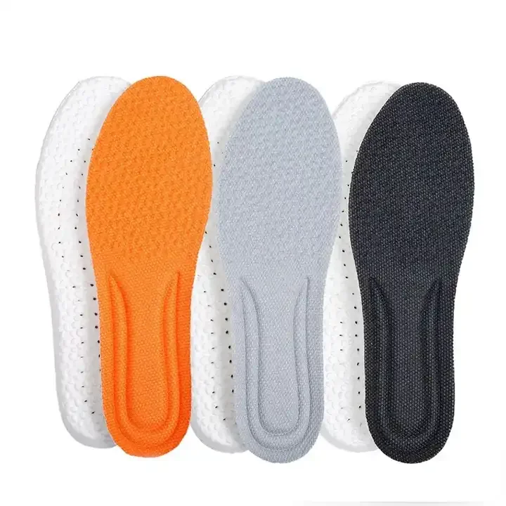 Factory Breathable Shock Absorption Sport Shoe Inserts Elastic Soft Running Shoes Pad Comfortable Replacement Insoles