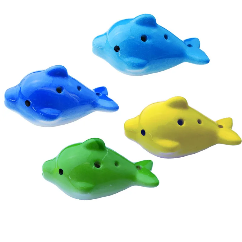 ceramic cute christmas tree pig  snail bee  dolphin  beetle shape ocarina musical instrument ocarina 6 hole ocarina wholesale