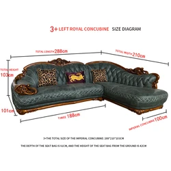European-style leather sofa combination solid wood carving apartment living room corner luxury American sofa furniture complete