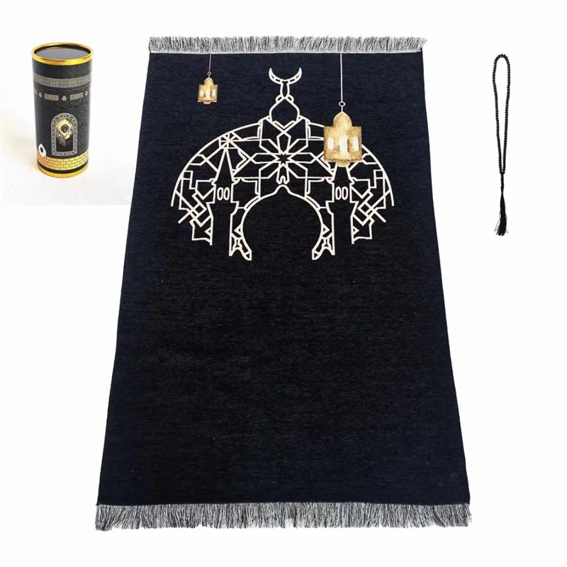 Islamic Prayer Rug Polycotton Namaz Sala Sajjadah Muslim Namaz Seccade Turkish Prayer Mat
