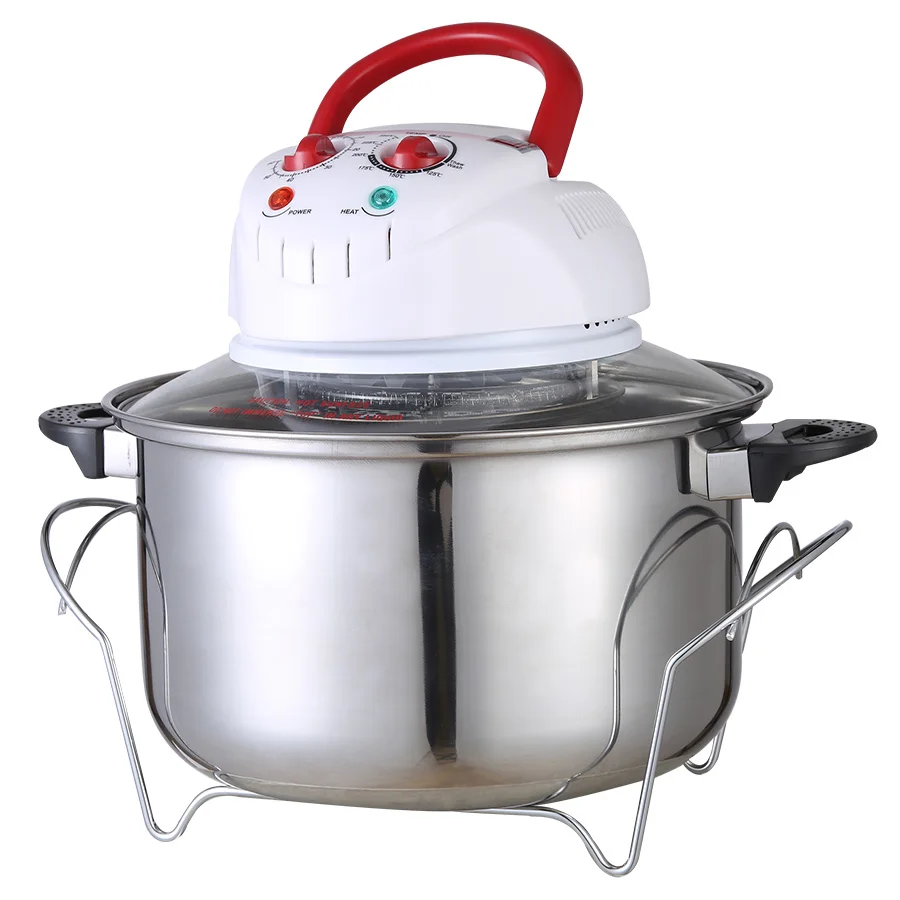 12L/17L 8 in 1 Household Infrared Visual Convection Oven Glass Bowl Toaster Electric Oil-free Deep Air Fryer Halogen Oven