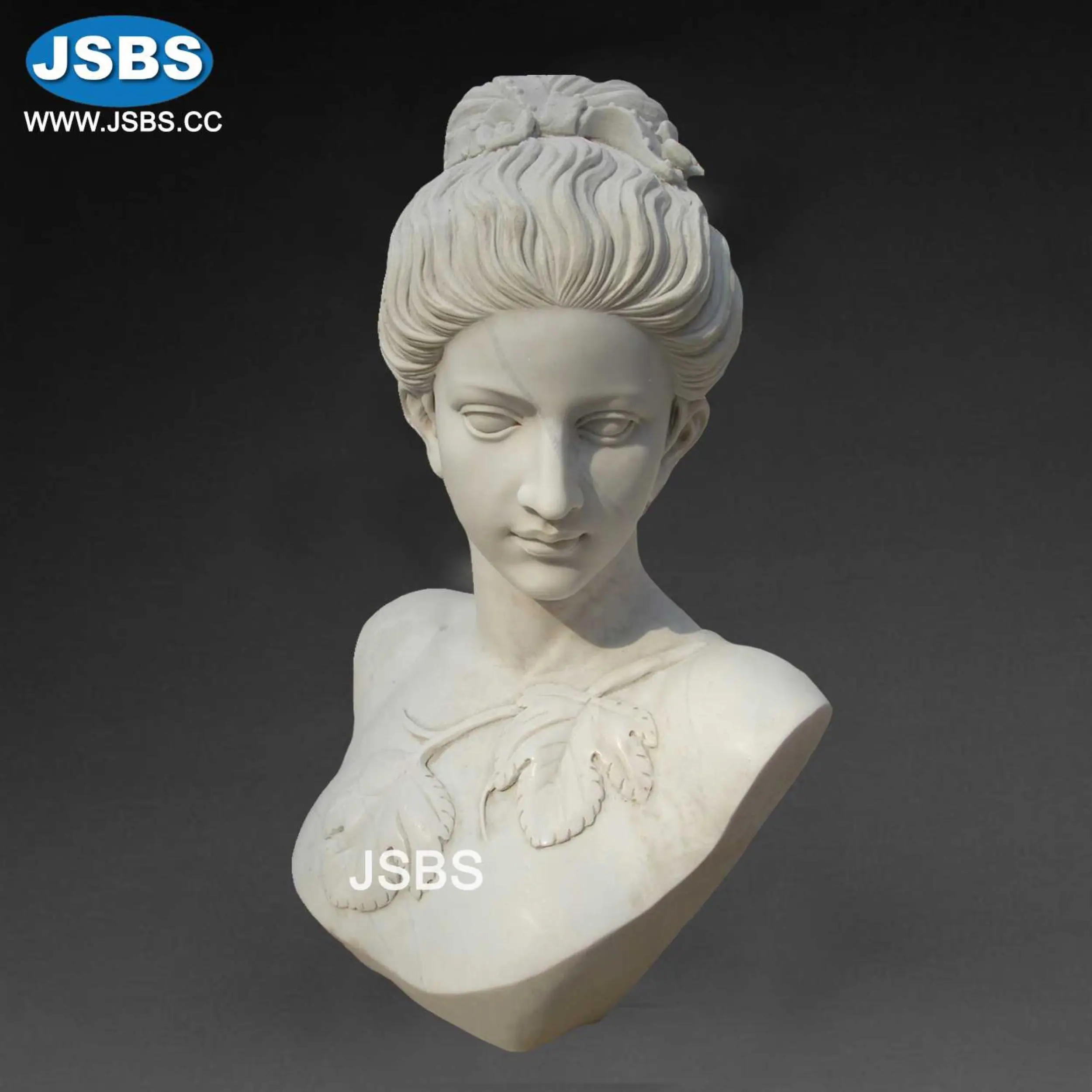 White Marble Aphrodite Head Bust