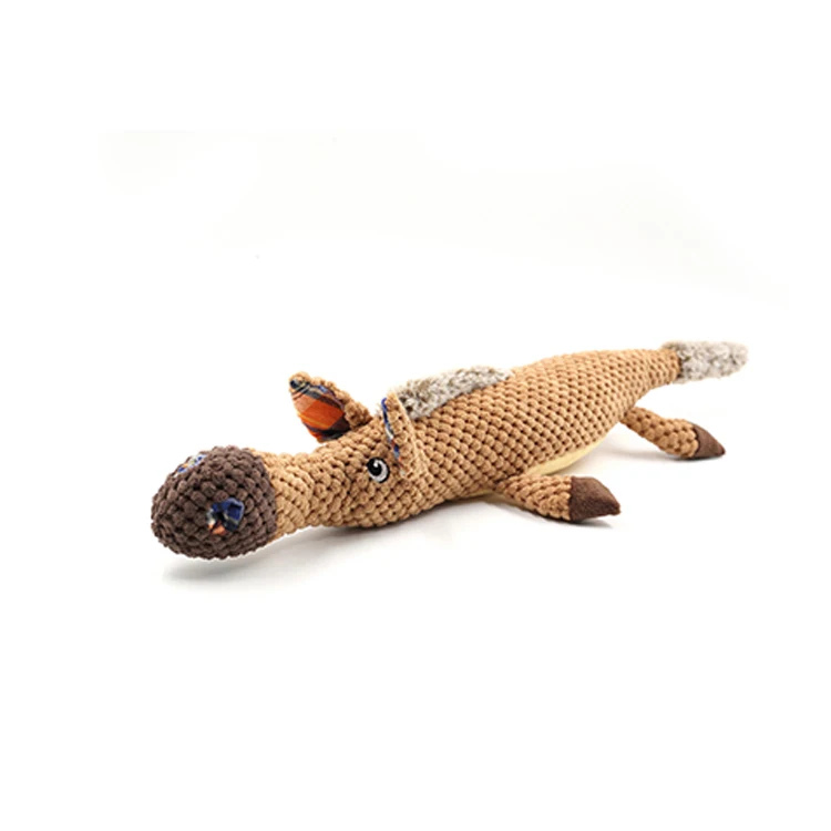 
Dog products wholesale corn kernels curve brown horse dog squeaky chew toys interactive puzzle game dog toys 