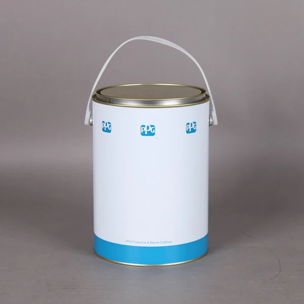 Metal Round Tin Can For Paint With Lids Body Welding Empty Paint Buckets Gallon Factory Clear paint Cans
