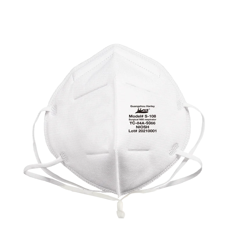 Harley Brand Disposable N95 Head Loop Mask Respirators Niosh Approval N95 Dust Face Mask