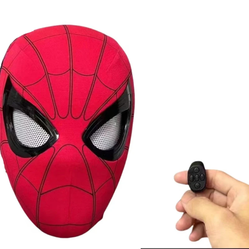spiderman-mask Electronic Cosplay ring remote control spiderman mask with moving eyes spiderman mask with moving eyes