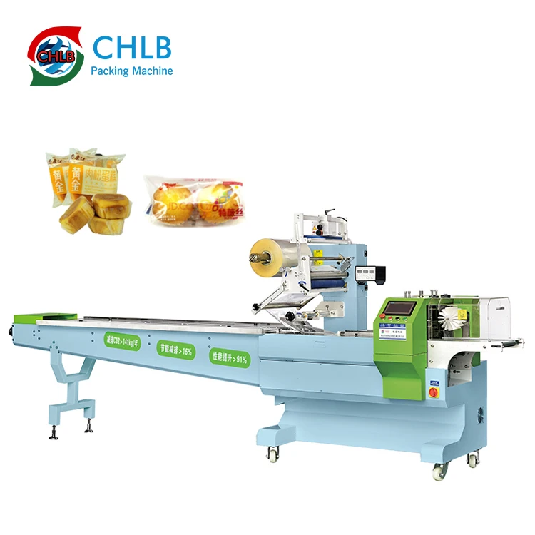 CHLB полностью сервоавтоматическая Арабская упаковочная машина для упаковки печенья, манго, хлеба