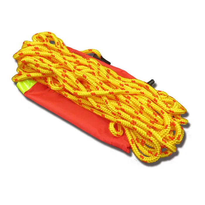 Amazon HOT sale Water Rescue Throw Bag and 16 strand braided PP rope for boating equipment safety Floating lifeline