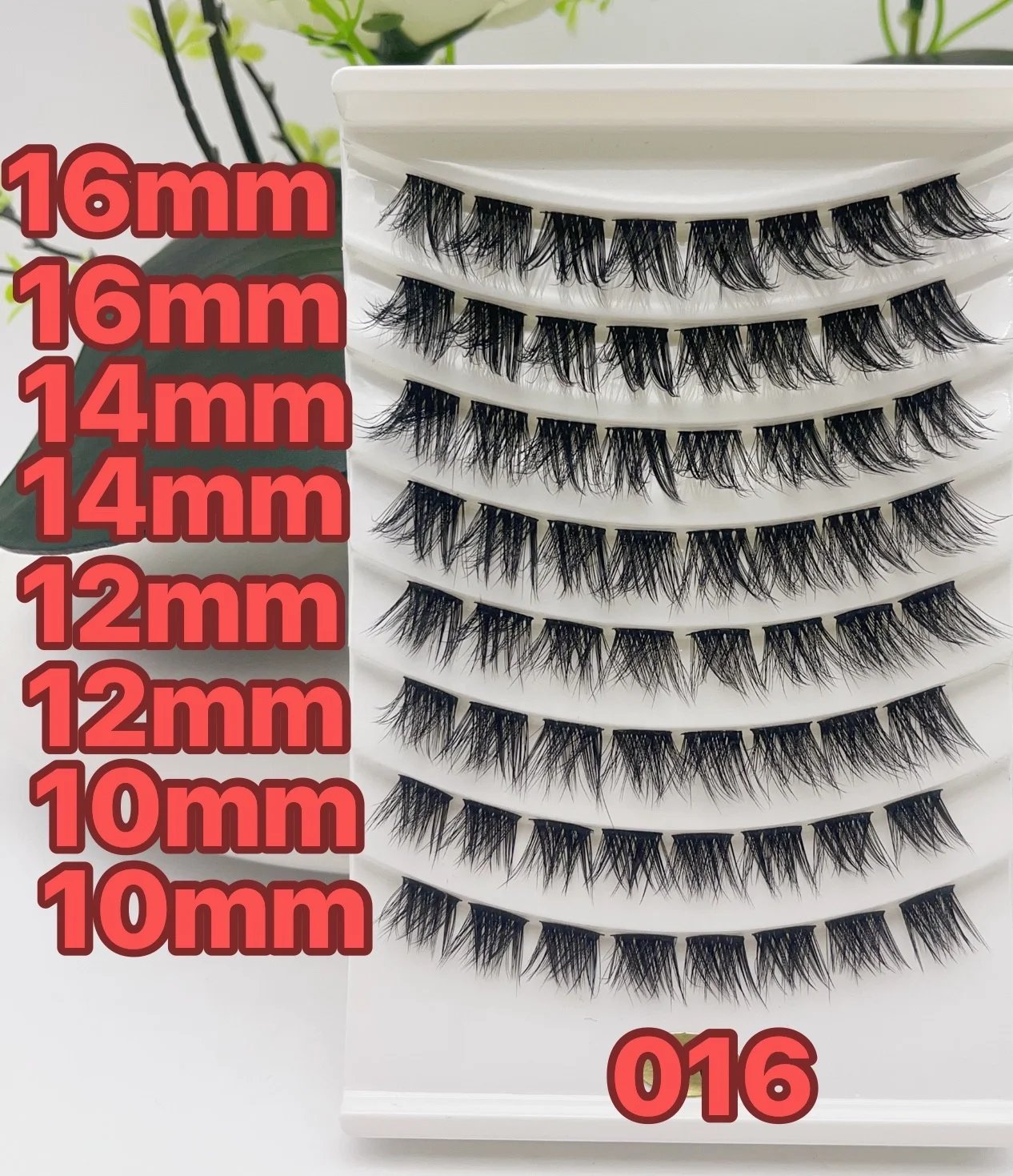 Wholesale Lashes private label DIY eyelash clusters 3D Faux Mink Silk Segmented Pre-cut Segments Lash Extensions Custom Kit