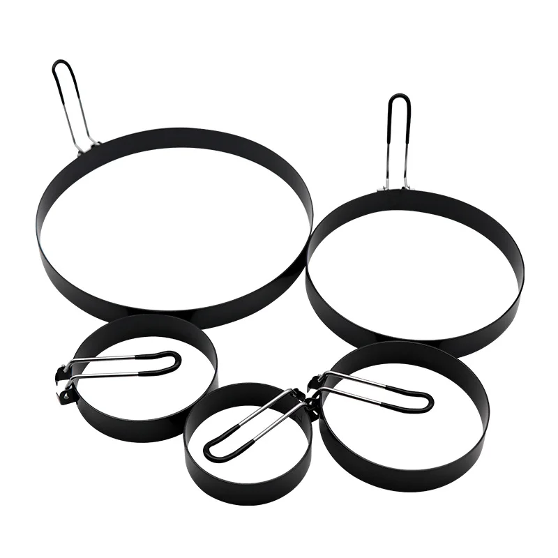 Kitchen Cooking Tools Non-Stick Round Shaper Omelette Mold Stainless Steel Fried Egg Mould
