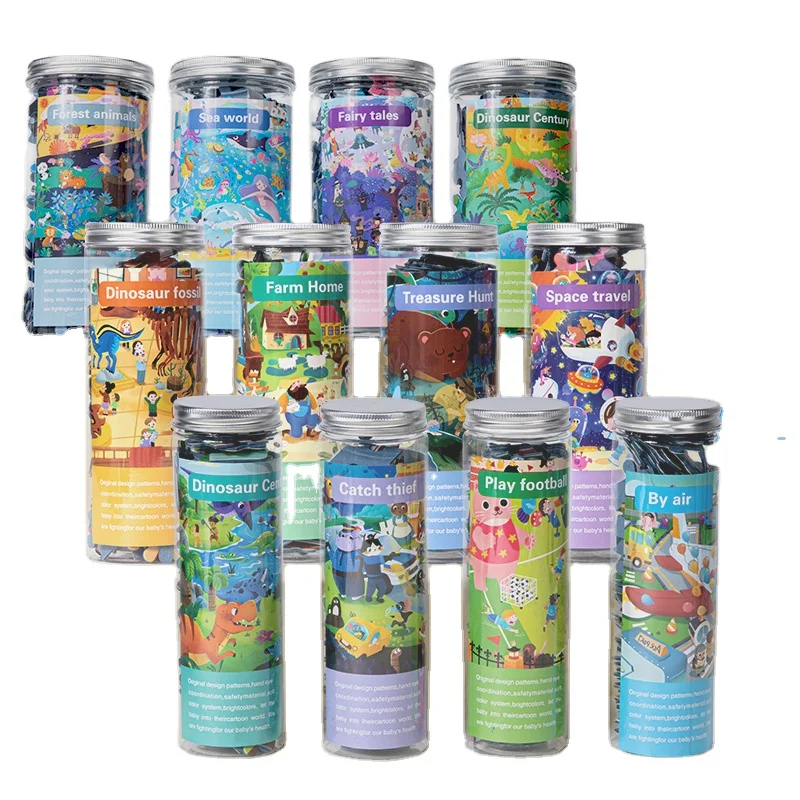 Custom portable mini tube puzzle pocket puzzle leisure travel puzzle game