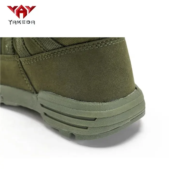 YAKEDA Outdoor Combat Black Hiking Camping Waterproof Army Green Botas Hombre Tactical Gear for Men Safety Tactical Boots