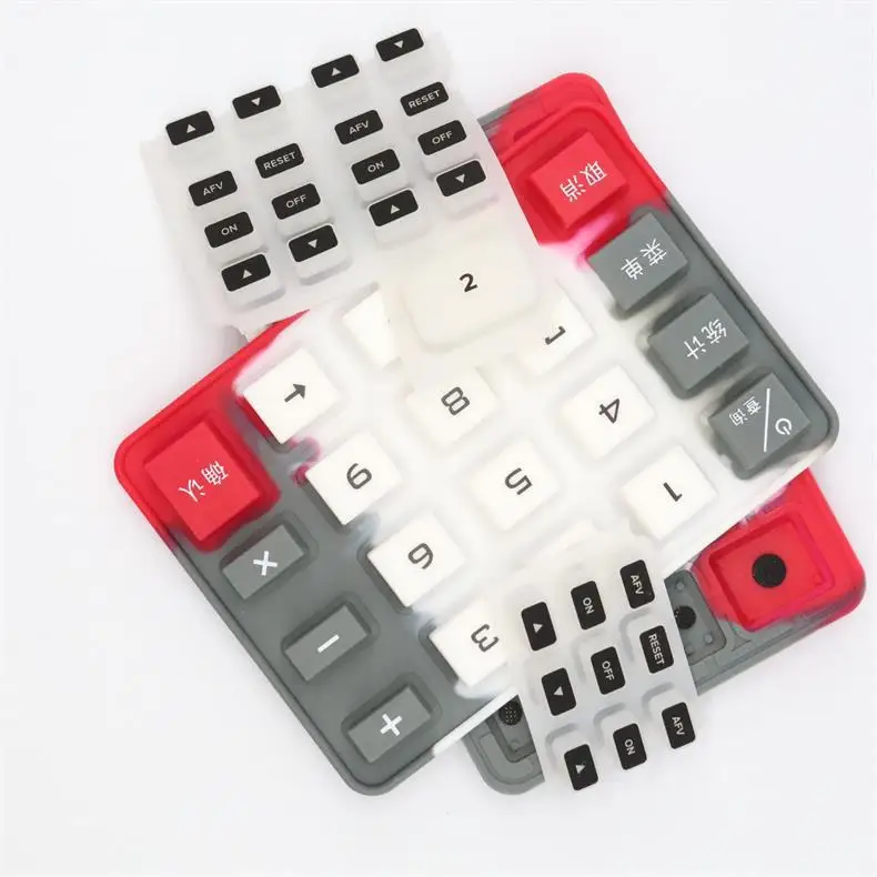Customized Silicone Rubber Electronic Soft Custom Silicone Rubber Button Keypad  For TV RC Controller