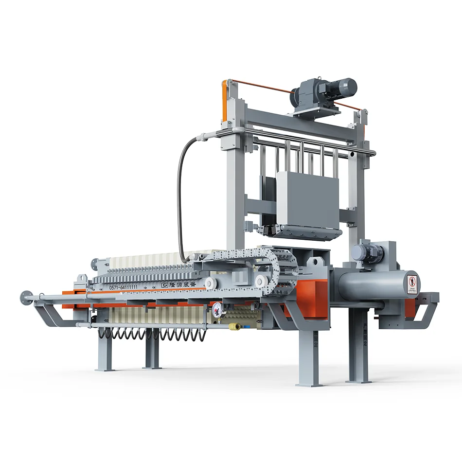X800 Filter Press mineral Industry High Automation SS304 and SS316 Anti-corrosive washing filter cloth rack
