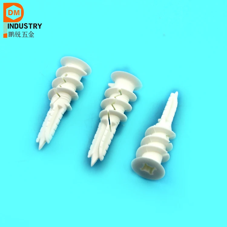 13*40 Self Drilling Nylon Slotted  Drywall Anchors