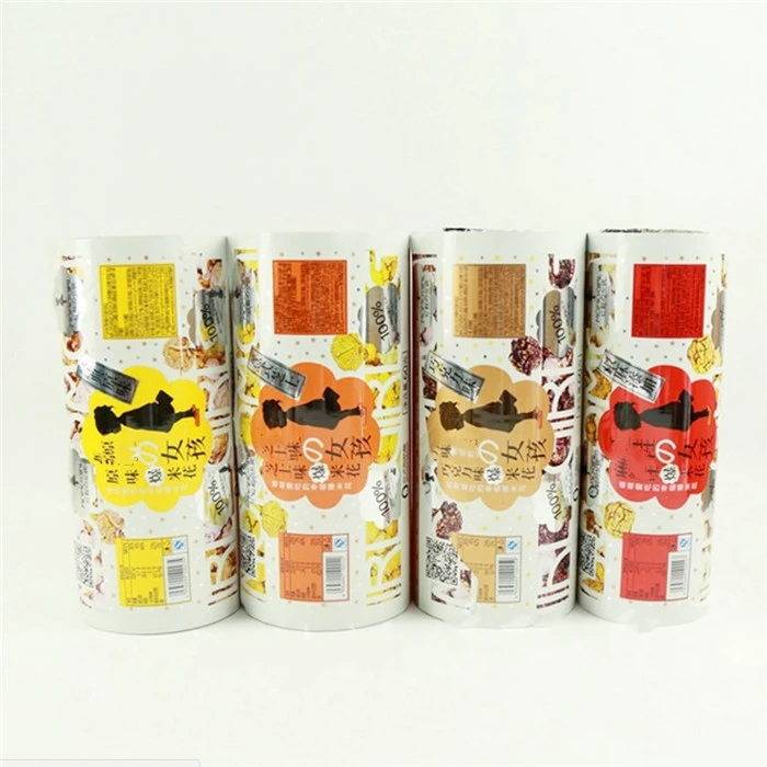 Sealing Packaging Aluminum Foil Food Grade Plastic Rolls Transparent Stock Snack Scrap Packing Pouch Sachet Bag opp Film Roll