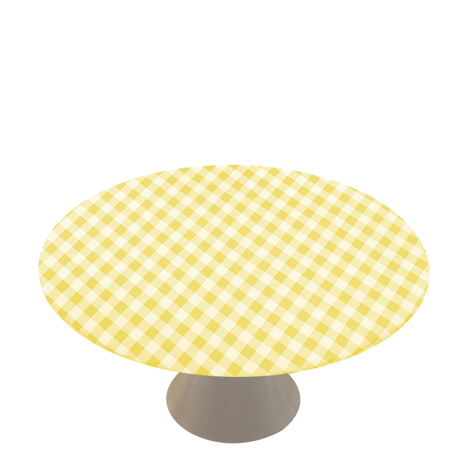 Disposable Round Fitted Table Cover Kids Birthday Party Plastic Table Cloths Table Cover With Elastic Band