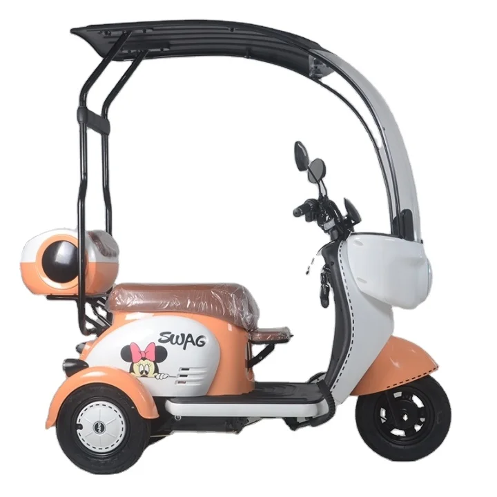 adult high quality frame electric tricycle long range battery 8 inches tire huge bearing capacity Electric Tricycle