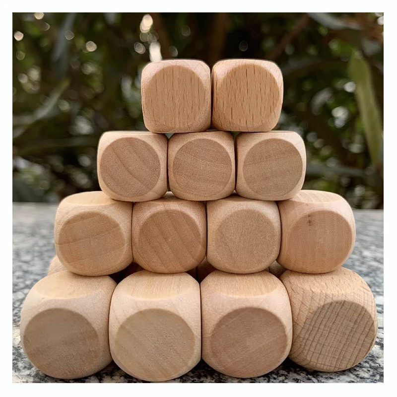 Custom Cheap Wooden Blocks Toy Square Cubes Unfinished Wood Blocks For Kids