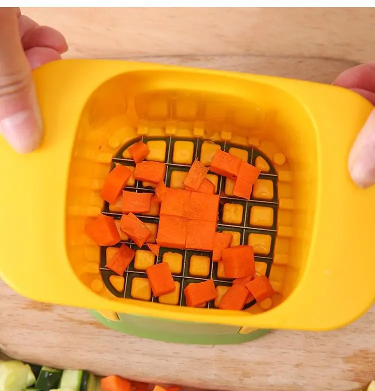 Household potato chip cutter potato dicer vegetable cutter kitchen melon fruit vegetable hand press cucumber chip cutter