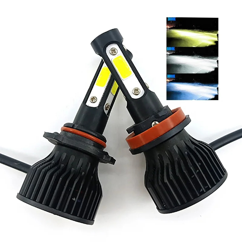 
Powerful automotive kits auto lighting system motorcycle head lights h4 h7 hb3 4 side led headlight 
