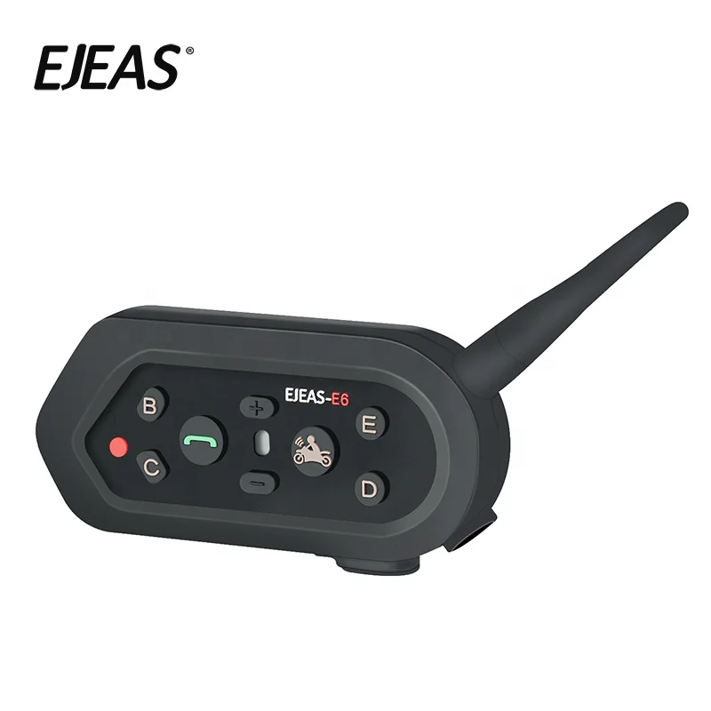  Оригинальный заводской Новый Ejeas E6 BT Мотоцикл гарнитура 6 гонщиков 1200 м связь
