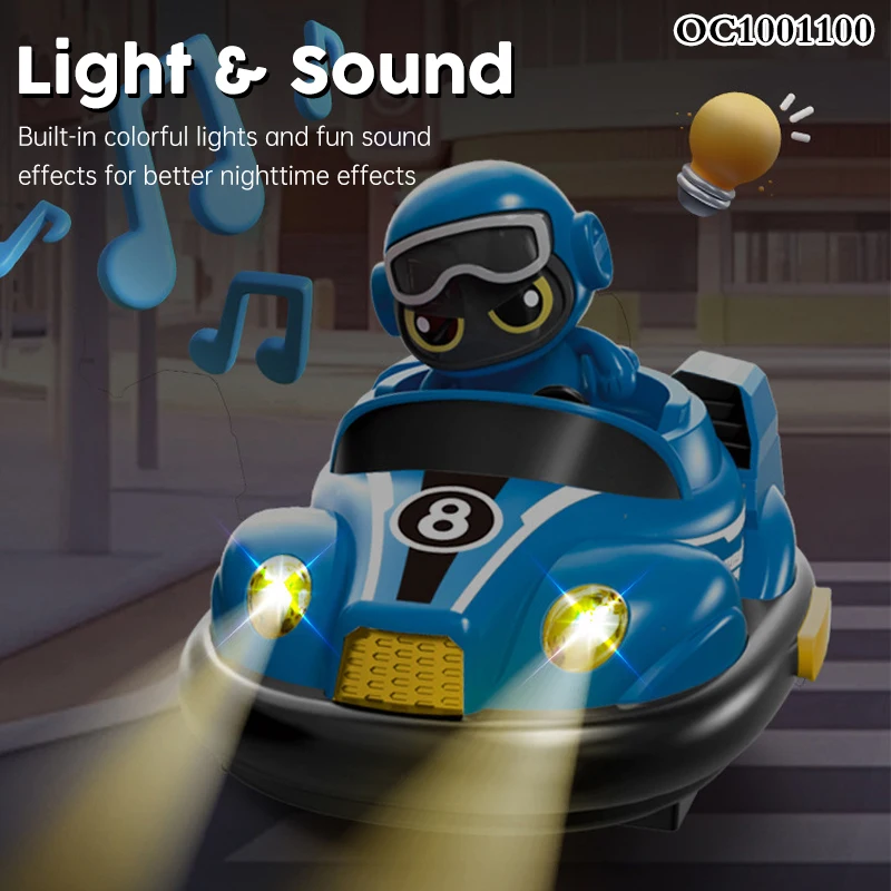 2in1 2.4G Interesting Racing Remote Control Rc Bumper Cars Toy for Kids