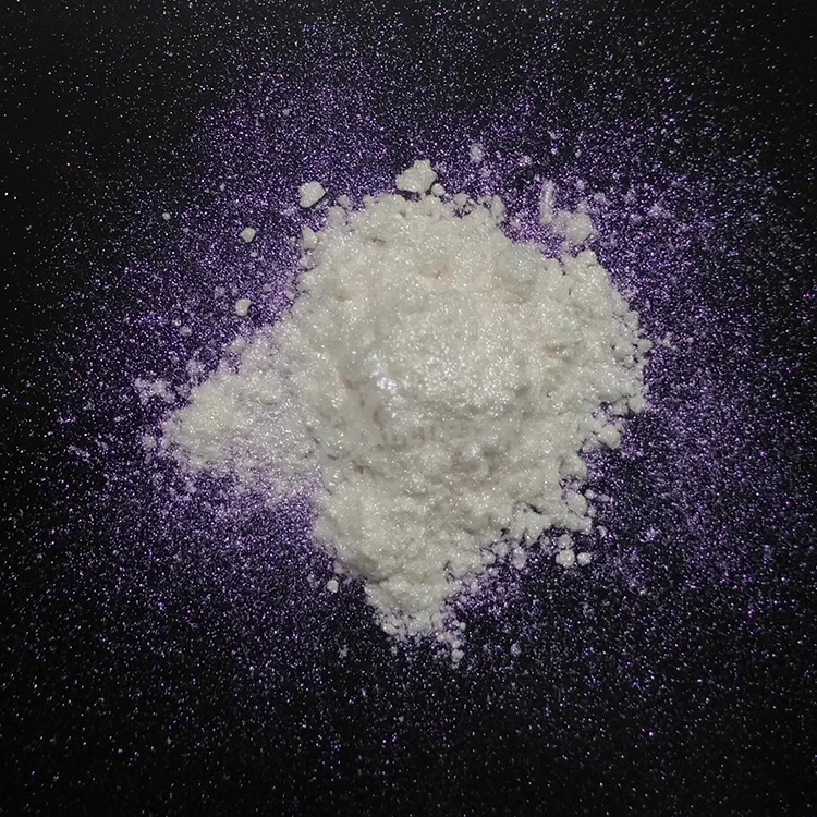 Kolortek Wholesale Super Flash Powder Glass Flake Diamond White Luster Pearl Pigment for Leather Paint